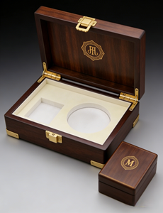 กล่องของขวัญน้ำหอมไม้หรูหราแบบกำหนดเอง กล่องบรรจุภัณฑ์น้ำมันหอมระเหย กล่องของขวัญไม้ทรงสี่เหลี่ยมทำจากแผ่นใยไม้อัดความหนาแน่นสูง - Product Image 5