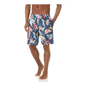 按需印花夏威夷热带植物设计沙滩裤热卖夏季板男士短裤舒适柔软男士服装短裤