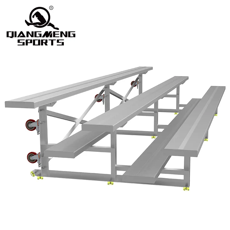 3 Rows of Grandstand Seats are Portable Aluminum Alloy Indoor Bleacher Seats Stadium Grandstand with low rise