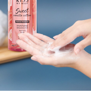 Gel de Ducha Perfumado Kiss My Body, Aroma Dulce a Vainilla y Algodón, 380 ml, el Abrazo Más Cálido para tu Piel con la Riqueza del Caramelo y la Vainilla - Product Image 3