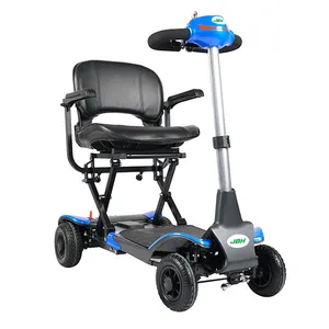 JBH老人护理用品折叠式四轮残疾人电动滑板车