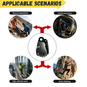 Equipo de Escalada 15kN Ascendedor Protección Anticaídas Ascendedor de Cuerda 10-13MM 7075 Descensor de Escalada - Product Image 6