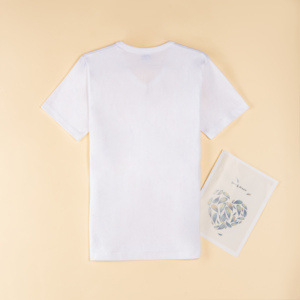 T-shirt con <span class=keywords><strong>scollo</strong></span> a <span class=keywords><strong>V</strong></span> classico su misura all'ingrosso, - Product Image 2