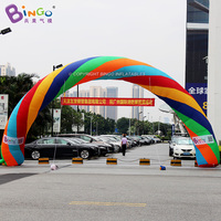 Arche gonflable publicitaire colorée et personnalisée, arc-en-ciel gonflable pour la décoration d'événements et de fêtes en extérieur
