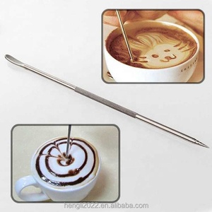 10 Pezzi Ago per Decorazione Caffè in Acciaio Inox 304, Bastoncino per Intaglio, Gancio per Caffè, Ago per Latte Art - Product Image 2