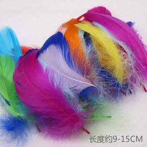 50 Pièces/Sac Plumes d'<span class=keywords><strong>oie</strong></span> colorées teintées pour remplissage <span class=keywords><strong>de</strong></span> boîtes cadeaux, accessoires <span class=keywords><strong>de</strong></span> photographie 9-15 cm - Product Image 5