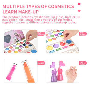 I bambini personalizzati fingono di giocare a trucco giocattolo portatile scatola di cosmetici giocattoli per il trucco Set di giocattoli da <span class=keywords><strong>gioco</strong></span> per ragazze Set <span class=keywords><strong>gioco</strong></span> di bellezza - Product Image 3