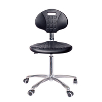 Chaise de bureau confortable en tissu antistatique avec accoudoirs, chaise industrielle réglable en hauteur, chaise en tissu antistatique ESD
