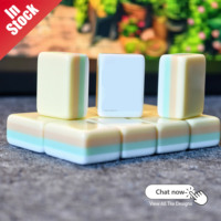 Tuiles de Mahjong Américain Soiree Tiles, 4 couches, acrylique de luxe, 160 pièces, en stock, personnalisable, MOQ 1 ensemble