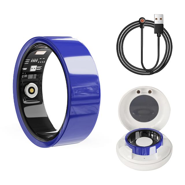 Sport Tracking Smart Ring V4 Multiple Sizes 7-13 Long Battery 5ATM Waterproof 24/7 Heart Rate Blood Oxygen Health Monitor Rings