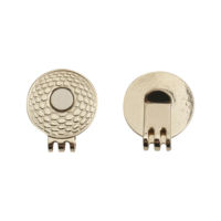 Clip de chapeau de golf de luxe avec marqueur de balle souple magnétique en alliage de zinc de 25mm à bas prix et logo imprimé pince de chapeau de marqueur de golf multi-usage