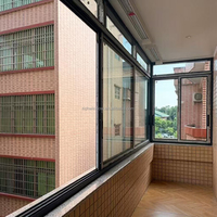 Ventanas Corredizas IBY 110 con Marco Estrecho, Rotura Térmica, Aluminio, Alta Resistencia al Viento, Buena Impermeabilidad, Aislamiento Acústico y Térmico