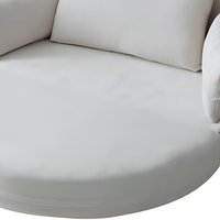 Canapé-lit rond pliable en tissu de style nordique, personnalisable, inclinable, petit canapé de détente, idéal pour salon et chambre à coucher
