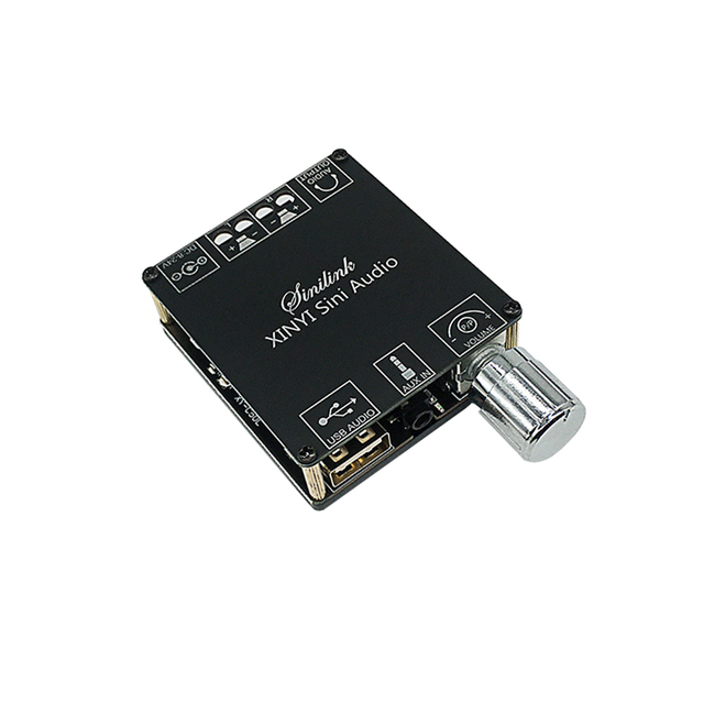 XY-C50L MINI BT 5.0 Wireless Audio Digital Power Amplifier Stereo Speaker Board APP Control 50Wx2 Amp Amplificador 3.5MM USB