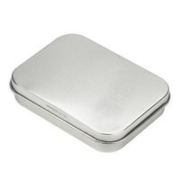 Boîte d'emballage en fer blanc rectangulaire personnalisée OEM avec impression sur mesure, échantillon gratuit, pour bonbons et chewing-gum