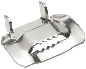 3/4" stainless steel Type 304 wing seals ear steel band clips