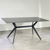 Mesa de comedor de azulejos de cerámica, moderna, de lujo, nórdica, ligera, para Hotel, exclusiva, superventas