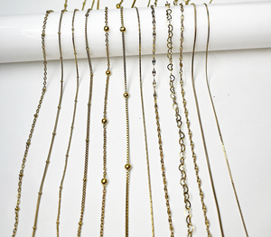 โซ่สแตนเลสแบบขายส่ง |   เครื่องประดับสแตนเลสสตีลชุบทอง 18K PVD ป้องกันการแพ้ กันน้ำ ไม่หมองคล้ำ สำหรับทำเครื่องประดับ - Product Image 4