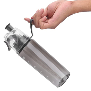 Custom Logo Gift Summer Portable 600Ml Leak Proof <strong>Sports</strong> Outdoor Cooling Misting Spray <strong>Water</strong> <strong>Bottle</strong>