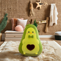 Schattige Kleine Eend Avocado Pluche Speelgoed Lang Gevormd Fruit Beeldje Voor Kinderen Cadeau Meubeldecoratie Groothandel