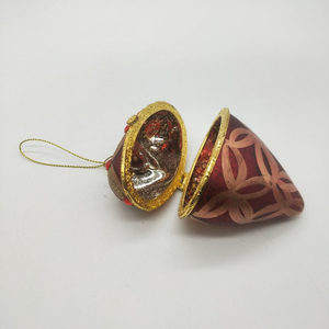 Hot Sale Blown <strong>Openable</strong> Filling Christmas Tree <strong>Glass</strong> Love Heart Shaped Ornaments Ball Red Mercury <strong>Bauble</strong> for Xmas Hanging Decor - Product Image 2