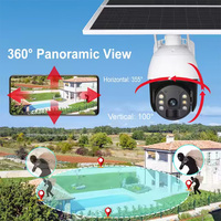 Wistino 3/4MP 20W Energía solar Cámara de seguridad al aire libre Baterías grandes 4G Wifi Farola con cámara solar al aire libre