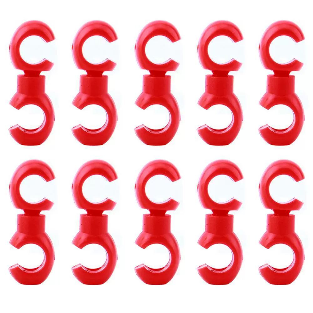 S-clasp-red-ten per pack