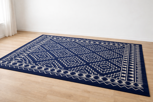 Modern Geometric Area <b>Rug</b> Rectangle Red White Pattern Living Room Tufted Wool Acrylic Medium Pile Non Slip Latex Backing - Product Image 2