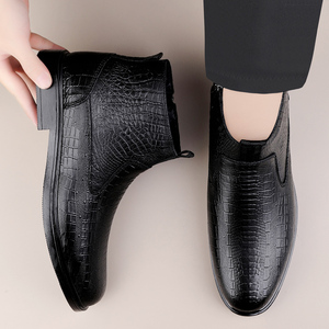 H23005 <span class=keywords><strong>Bottines</strong></span> en cuir véritable pour hommes grande taille, nouvelle vente chaude, chaussures pour hommes de haute qualité - Product Image 6