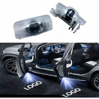 Usine en gros personnalisé 2 pièces Led porte de voiture bienvenue lumière Hd projecteur lampe accessoires pour Honda Tesla Toyota Ford et plus
