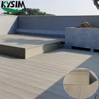 3d wood grain seamless design decking composito wpc decking copertura esterna intorno alla piscina