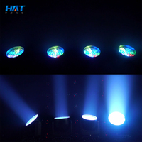 Projecteur LED mobile HAT RGBW 37x15W DMX512 Ra90 avec effet zoom pour lavage et coloration des surfaces
