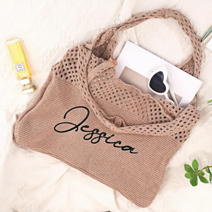 Bolsos <span class=keywords><strong>de</strong></span> Mano Tejidos a Mano, Personalizados, con Diseño <span class=keywords><strong>de</strong></span> Flores <span class=keywords><strong>de</strong></span> Ganchillo, para <span class=keywords><strong>la</strong></span> <span class=keywords><strong>Playa</strong></span>, Viajes o Artículos <span class=keywords><strong>de</strong></span> Aseo - Product Image 2