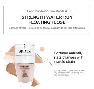 كريم أساس سائل للوجه بتغطية كاملة, كريم أساس سائل للوجه بتغطية كاملة وتحكم بالزيت ، 2 في 1 ، قاعدة Ssence المائية ، سهل الاستخدام ، مكياج نود ناعم للوجه ، 30 جم - Product Image 6