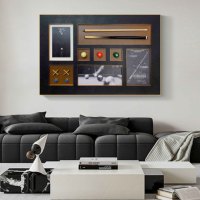 Vente directe d'usine, peinture décorative, designs modernes personnalisés, art mural abstrait, tableaux suspendus pour lieux de divertissement