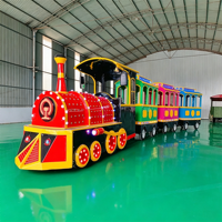 Train à vapeur pour zone touristique, attraction familiale, mini-train électrique sans rails de style carnaval