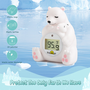 Thermomètre de <span class=keywords><strong>bain</strong></span> ours polaire blanc flottant mignon et écologique, le plus vendu en gros pour enfants - Product Image 1