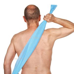 Toalla Hammam turca al por mayor 100% Nylon Extra desechable lavado <span class=keywords><strong>plato</strong></span> <span class=keywords><strong>de</strong></span> <span class=keywords><strong>ducha</strong></span> paño <span class=keywords><strong>de</strong></span> limpieza corporal - Product Image 5