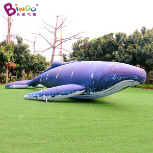 <span class=keywords><strong>Baleine</strong></span> bleue géante gonflable publicitaire de grande taille, scellée à l'air, personnalisée, en PVC, pour la décoration d'événements d'aquarium - Product Image 1