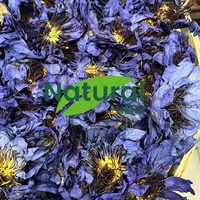 100% Bunga Teratai Biru Kering Alami Utuh Nymphaea Caerulea Teh Herbal Bunga Kemasan Besar