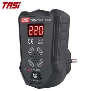 Testeur de tension TASI TA894C 175V~250V avec fonction vocale, testeur RCD GFCI, testeur de prise murale européenne (prise EU), précision numérique (2.0%+2) - Product Image 1