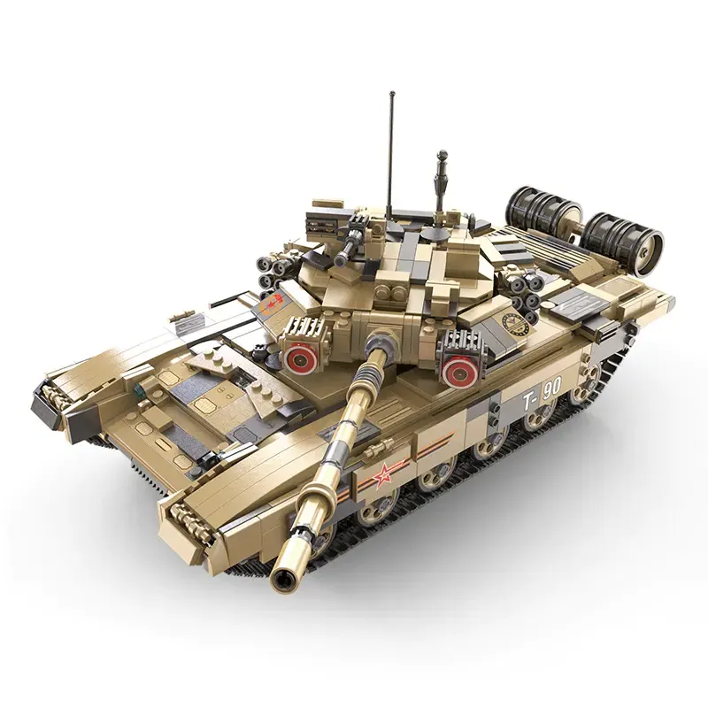 Cada 1722PCS War Remote Control T90 Tank Technical Model Compatible Army Bricks RC DIY Sets WW2 military Building Blocks Toys