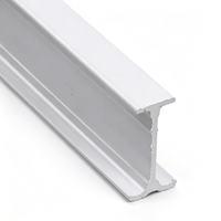 Rail de rideau en aluminium courbé et flexible en gros - Fixation murale ou au plafond pour baie vitrée, hôpital, chambre, glissement fluide
