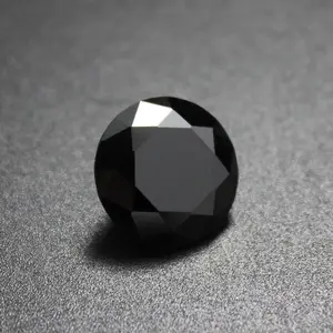 Black Color CZ High Quality Hot Selling Loose 5A Cubic Zirconia Exquisite Round Cut Synthetic
