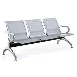 Cy-w03 havaalanı sandalyesi bekleyen Metal bekleme koltuğu hastane bekleme odası kamu üç bir çete tezgah koltukları