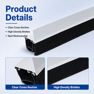 Guarnizione a <span class=keywords><strong>Spazzola</strong></span> Resistente per Porte da Garage, Antipolvere, Antiparassitaria, Impermeabile per Porte Industriali e Commerciali a Serranda Avvolgibile - Product Image 4