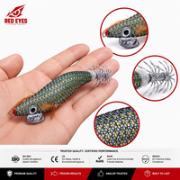Échantillon Gratuit - Lot de 10 leurres artificiels phosphorescents en forme de crevettes et d'encoches, en bois, tailles 2.5, 3.0, 3.5 - Emballage en boîte - Vente en gros