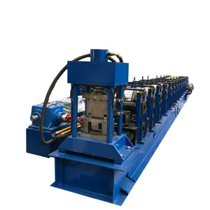 India Standard Types Automatic Steel Frame C U Purlin Profile Roll Forming Machine with standing plate