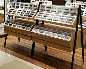 معرض Artworld تزيين تصميمات داخلية طاولة عرض نظارات شمسية باللون الأبيض دولاب عرض أمامي دولاب عرض - Product Image 6