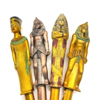 Nouveau design original, stylo à bille en plastique de 1,0 mm, bureau, grec, égyptien, pharaon, figurine mythologique Mulnaii